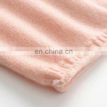 Lady's Eco-friendly V Neck Knitted Oversized 100% Cashmere Cardigan Button Front Back Logo Solid Pattern Casual Autumn Style thumbnail-5