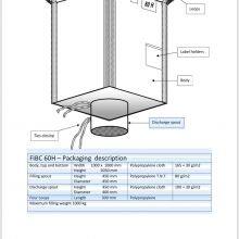 Double Layer 1000kg Tubular Bulk Bag With Black Lifting Loops Tubular Big Bag thumbnail-4
