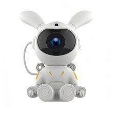 Cute Rabbit Astronaut Starry Sky Projector Galaxy Star Projector With BT Speaker Remote Control Night Lamp Unique Gift For Kids thumbnail-1