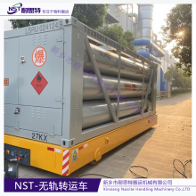 75 Ton Battery Motorized Industrial Rail Transfer Trolley for Factory Material Transport thumbnail-2