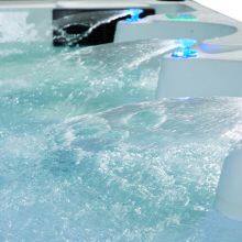 Smart Outdoor Infinity Swimming Pool Villa Family Surfing Temperature-controlled Finished Acrylic Private Pool no End; thumbnail-3