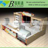 Fashion Retail Merchandising Juice Kiosk Design, Commercial Wooden Bar Counter for Sale