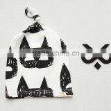 Breathable Kids Hat Boutique Cotton Cartoon Tied Angle Newborn Baby Cap For 0-2 Years In Stock thumbnail-3