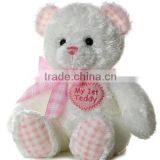 Stuffed Bearteddy Bear Toy/organic Cotton Teddy Bear thumbnail-1