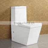 Two Piece White Glazed China Toilet thumbnail-1