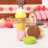 Wooden Toy Chocolate Cake Set ,wooden Kitchen Sets Toy for Kids thumbnail-2