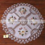 Round Handwork Crocheted Table Cloth