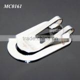 Customized Brand Name High Polished Stainless Steel Metal Laser Engraved Money Clip thumbnail-2