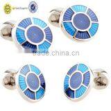 Blue Stone Cufflinks/cufflink Graceful/cufflink Set thumbnail-5
