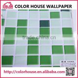 3D mosaic brick design wallpaper, different color choose