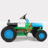 ABS ride on toy excavator style pedal tractor kids car