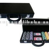 Leather Poker Chip Set for 300 Chips thumbnail-1
