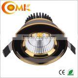 12W high power aluminium recessed COB LED downlight