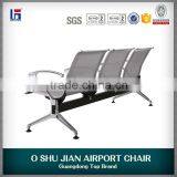 3-seater Stainless Steel Chairs Waiting Chair SJ622 thumbnail-5