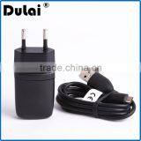 Portable EU Plug Wall Charger For HTC With Micro USB Cable