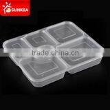 Plastic disposable square lunch box