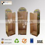 Cardboard Paper Stand With Hooks Liquid Display Counter
