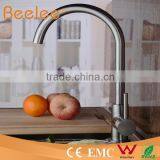 304 Stainless Steel Goose Neck Kitchen Faucet With Single Lever Handle HS15010 thumbnail-3