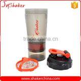 3 in 1 Custom Design Plastic Shaker Bottle with Container,BPA free