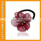 PGHD0350 Accept Paypal Multicolor Flower Lace Elastic Hair Band With Crystal Stone Decorated thumbnail-3