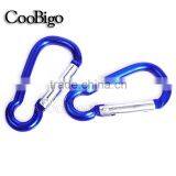 Colorful Aluminum Spring Carabiner Snap Hook Hanger Keychain Hiking Camping #FLQ186-8C(Mix-s) thumbnail-3