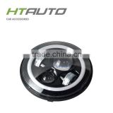 HTAUTO 7" Round LED Angel Eyes Headlight 40W Xenon Lamp Driving Light with Color-Changing Function