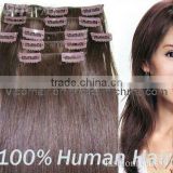 high quality Clipin hair100% human hair