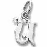 alloy charms initial U charms and pendants with different style for bracelet English letter pendants