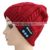 Merry Christmas gift christmas hat bluetooth beanie hat with headphones