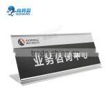 Polished Aluminum Desk Sign Holder thumbnail-2