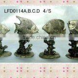 2012 Crafts Metal Pewter Fish Sculpture Statue thumbnail-1