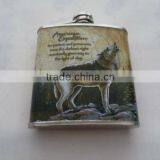 6oz Stainless Steel Water-tansfer Flask