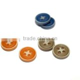 4 holes colorful plastic sewing buttons for garments