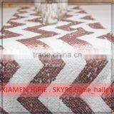 Banquet Polyester Champagne Sequins Table Runner Table Cloth thumbnail-4