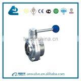 Sanitary Single Welding Single Thread Butterfly Valve