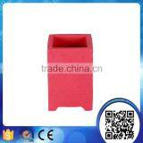 Wholesale Resin Red Square Bathroom Accessories Set With Soap Dish Lotion Dispenser Supplier's Choice thumbnail-3