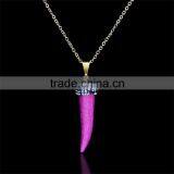 2016 Hot Selling Jewellery Necklace Chili Gemstone Pendant Necklace Statement Necklace Jewelry Necklace thumbnail-3