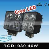 RGD1039 40w Cree 24v Led Machine Work Light Waterproof IP68