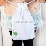 Promotional Logo Printed Cheap Polyester Drawstring Bag,waterproof Packaging Bags thumbnail-4