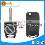 Flip Car Key Chave Blank Shell Wholesale With 3 Button Left Blade for Opel Vectra b Meriva Corsa d Zafira b Vivaro