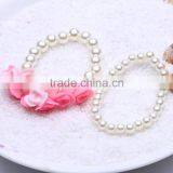 Hot Kids Baby Girls Jewelry Imitation Pearl Beads Cute Flower Necklace Bracelet Lovely Children Set Gift thumbnail-3
