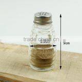 Glass Salt Shaker Bottle With Metal Caps thumbnail-2