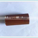 Hangzhou Baihong 35mm Round Wood Fluted Pole In Dark Walnut