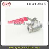 2pc Stainless Steel Full Port Screw Ends xd Ball Valve thumbnail-3