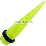 Green UV Marble Ear Tapers Ear Stretcher Body Piercing Jewelry