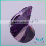 18K Yellow Gold Cubic Zirconia Rings, 8*10mm Oval Cut L-Purple Loose CZ Stones Price thumbnail-6