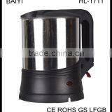 Stainless Steel Cordless Electric Kettle,Silver (1.7-Liter)