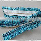 Hot Sale New Design Promotional Tweed Lace With Zipper thumbnail-6