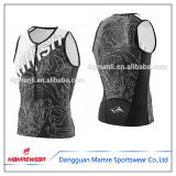 Men High quality grey sublimation printed triathlon suits freely logo design wears