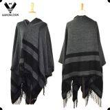 Fashion Big Size Stripe Blanket Shawl With Fringes thumbnail-1